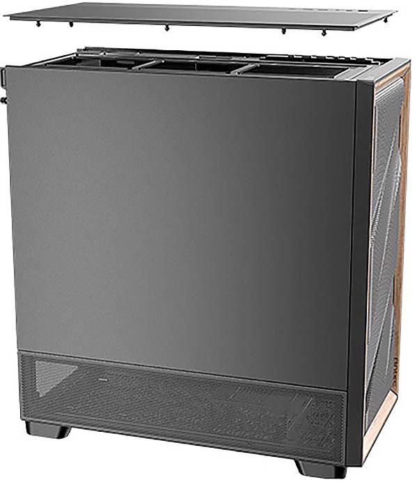 Antec FLUX SE Midi-Tower PC-Gehäuse Schwarz, Holz