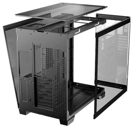 Antec C8 Full Tower PC-Gehäuse Schwarz, Transparent, Holz