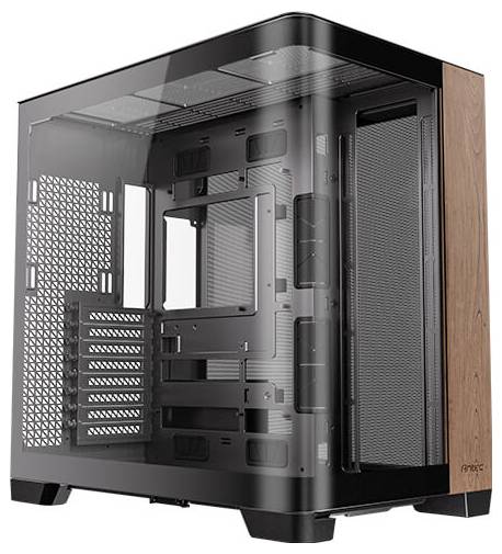 Antec C8 Full Tower PC-Gehäuse Schwarz, Transparent, Holz