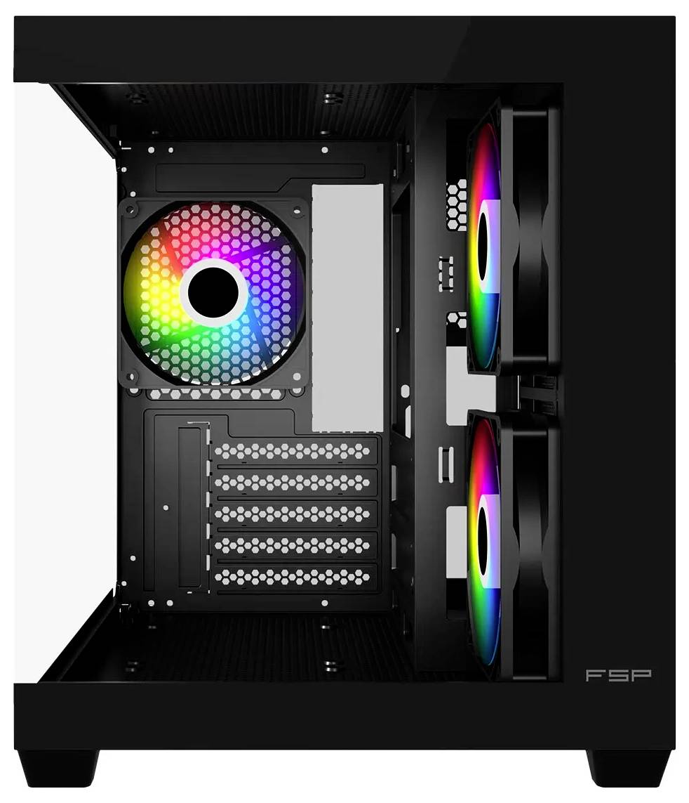 FSP Fortron POC0000286 PC-Gehäuse Schwarz, Weiß