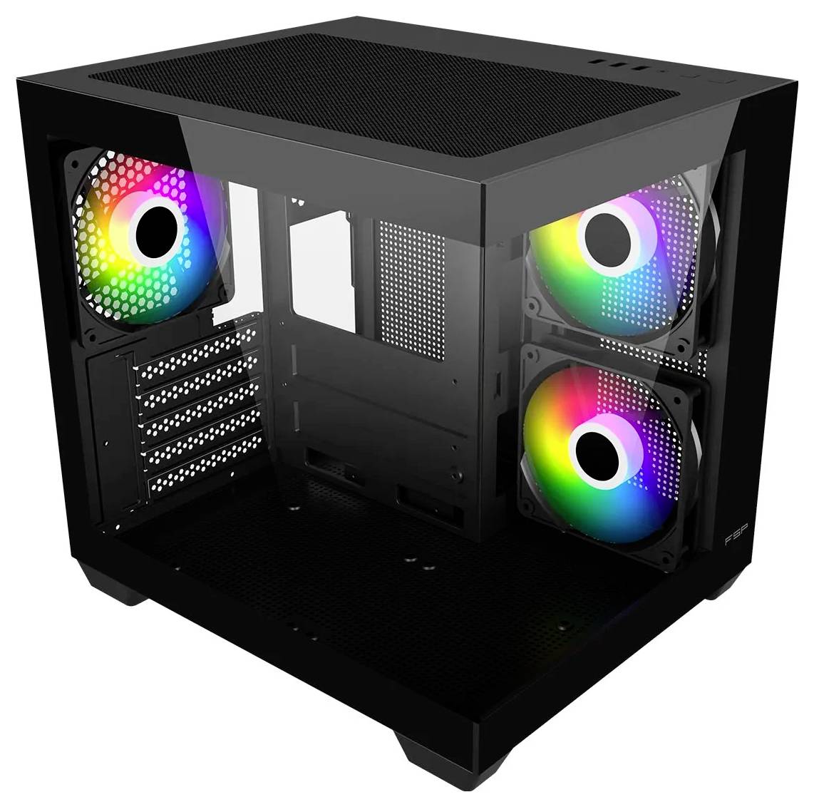 FSP Fortron POC0000286 PC-Gehäuse Schwarz, Weiß