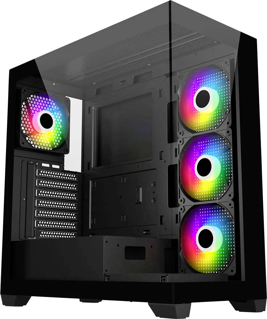 FSP Fortron POC0000272 Midi-Tower PC-Gehäuse Schwarz, Weiß