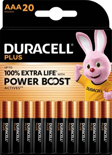 Duracell Plus Power Boost Micro (AAA)-Batterie Alkali-Mangan 1.5 V 20 St.