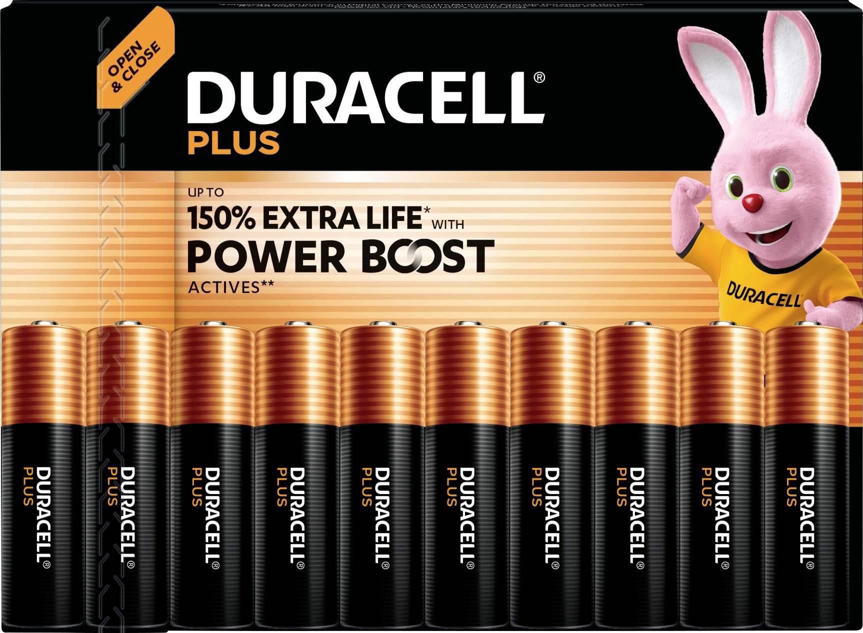 Duracell Plus Power Boost Mignon (AA)-Batterie 1.5 V 40 St.