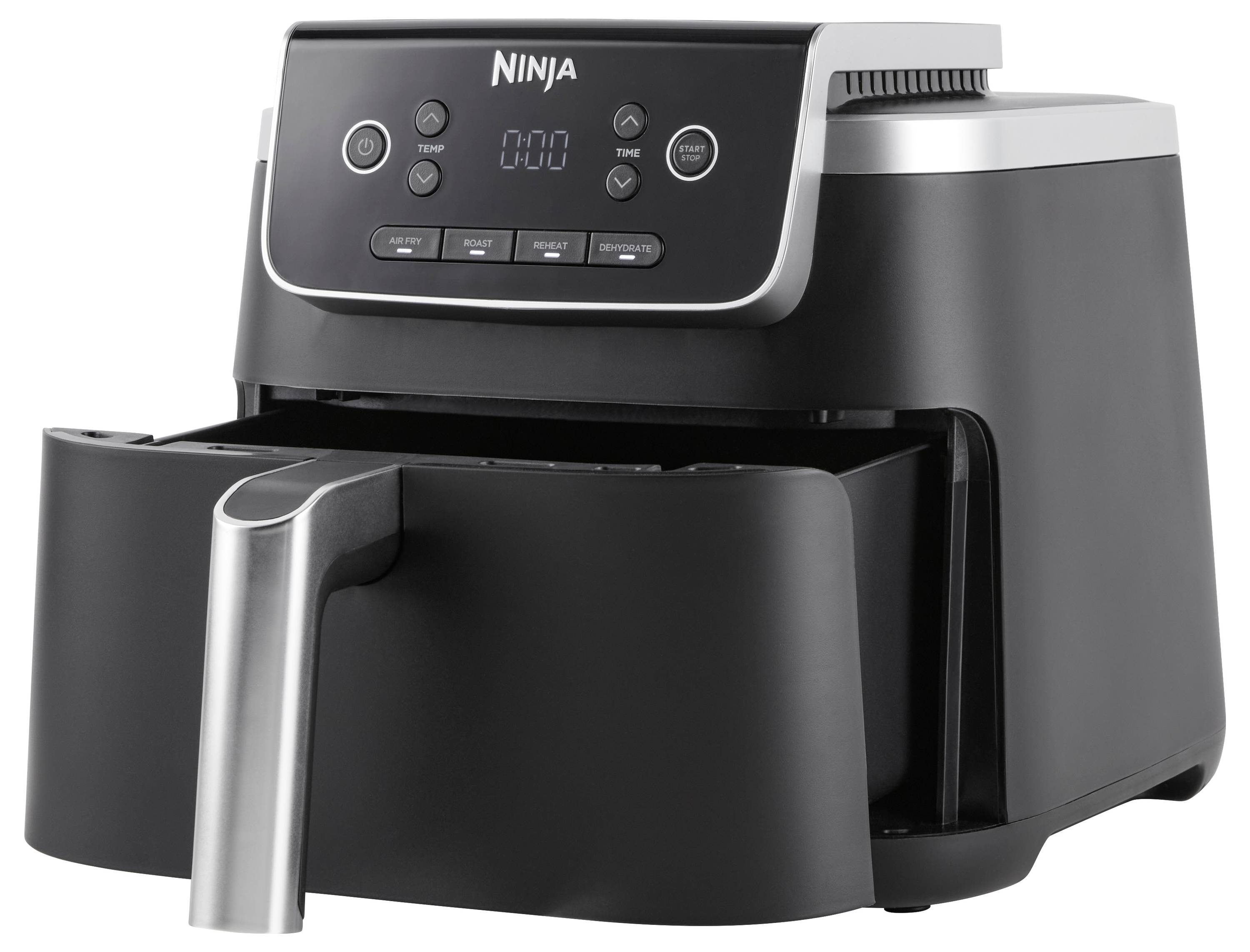 Ninja AF140EU Heißluft-Fritteuse 4.7l digitaler Timer Schwarz