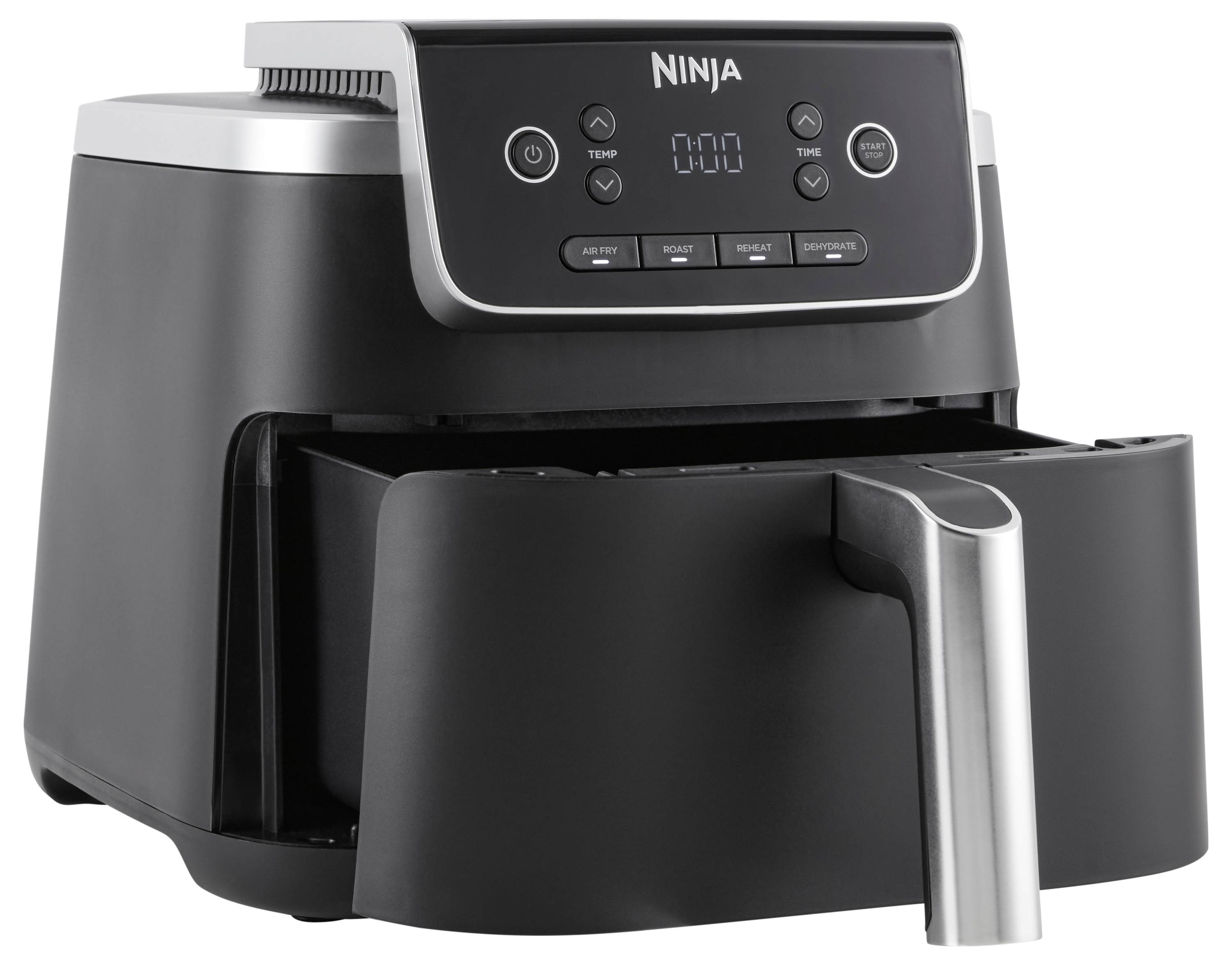 Ninja AF140EU Heißluft-Fritteuse 4.7l digitaler Timer Schwarz