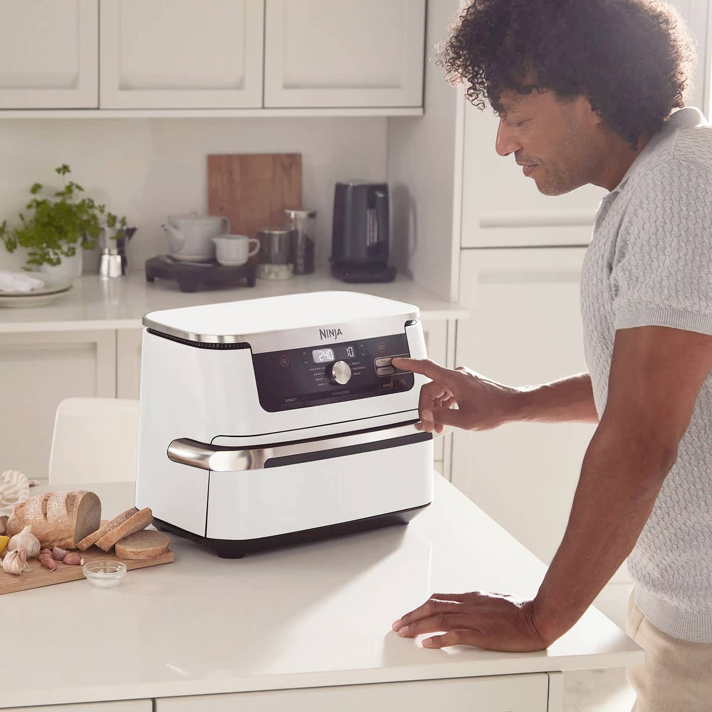 Ninja Foodi FlexDrawer AF500EU Heißluft-Fritteuse 10.4l 2.47kW Weiß