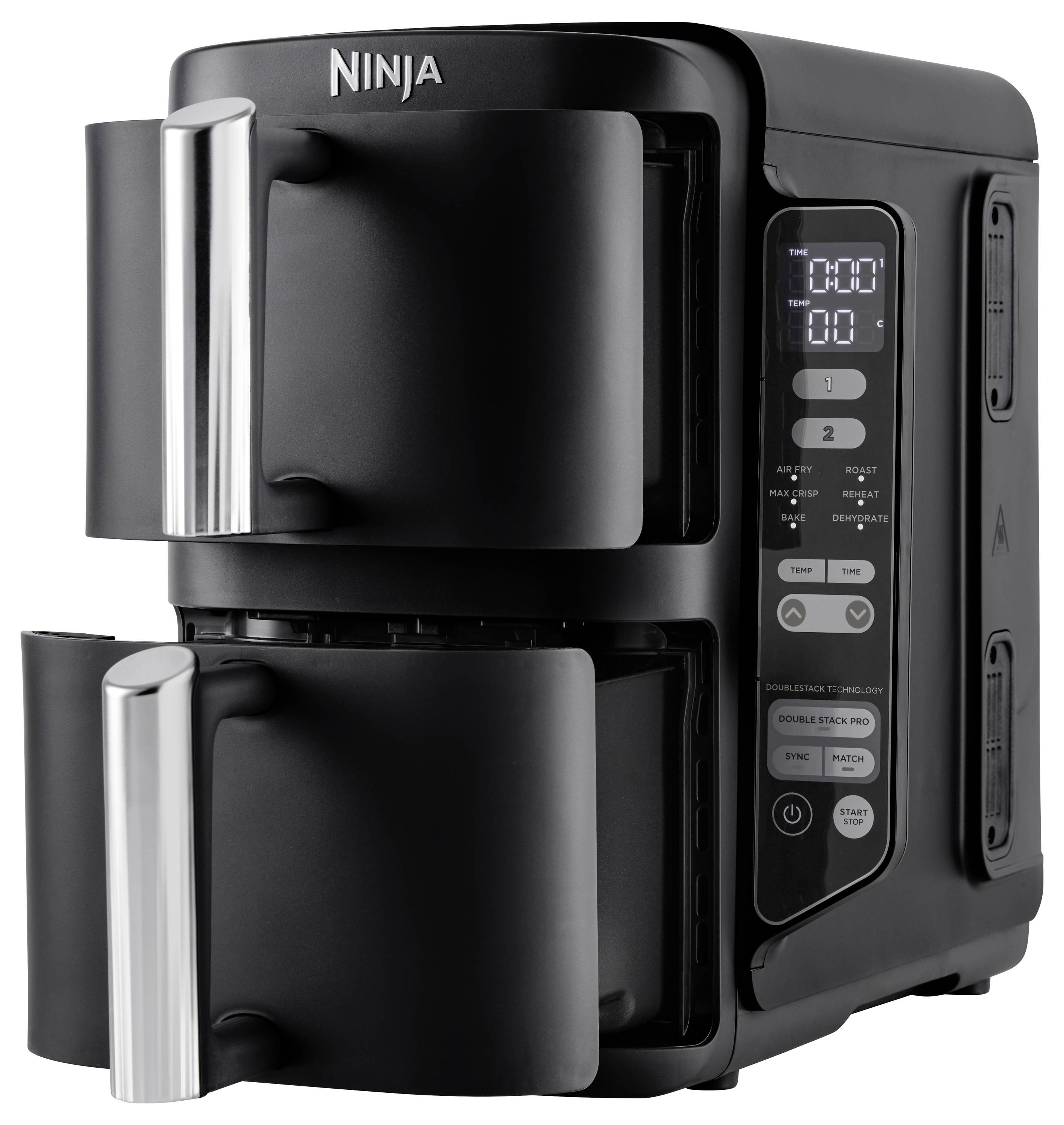 Ninja Double Stack SL300EU Heißluft-Fritteuse 7.6l Schwarz