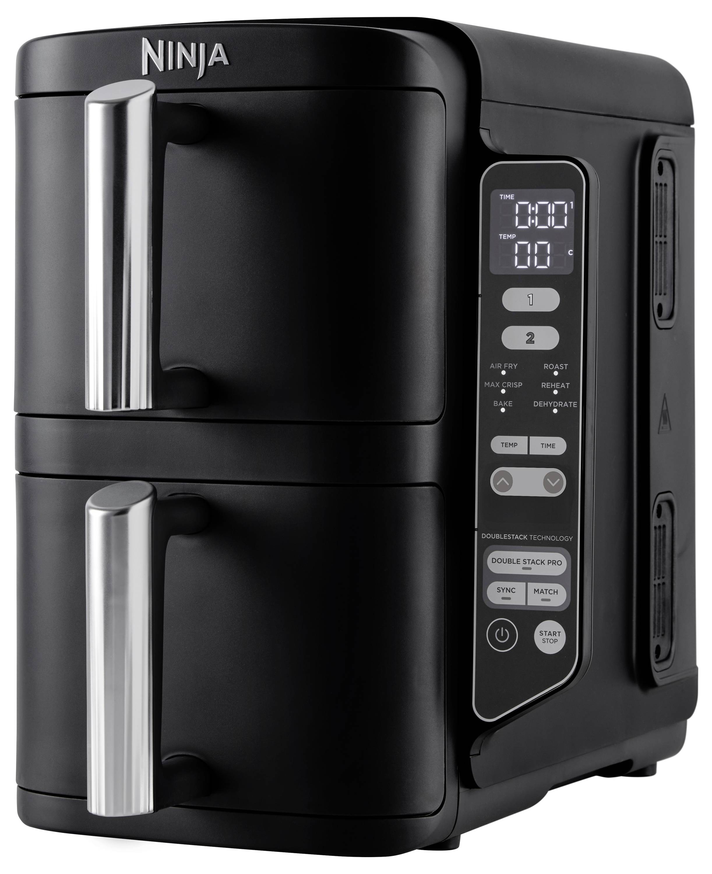 Ninja Double Stack SL300EU Heißluft-Fritteuse 7.6l Schwarz
