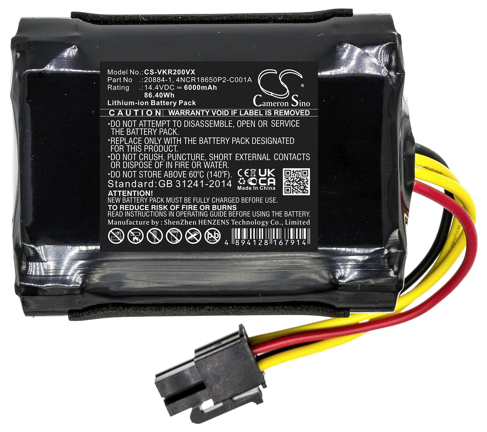 CS Cameron Sino Werkzeug-Akku 14.4V 6000 mAh