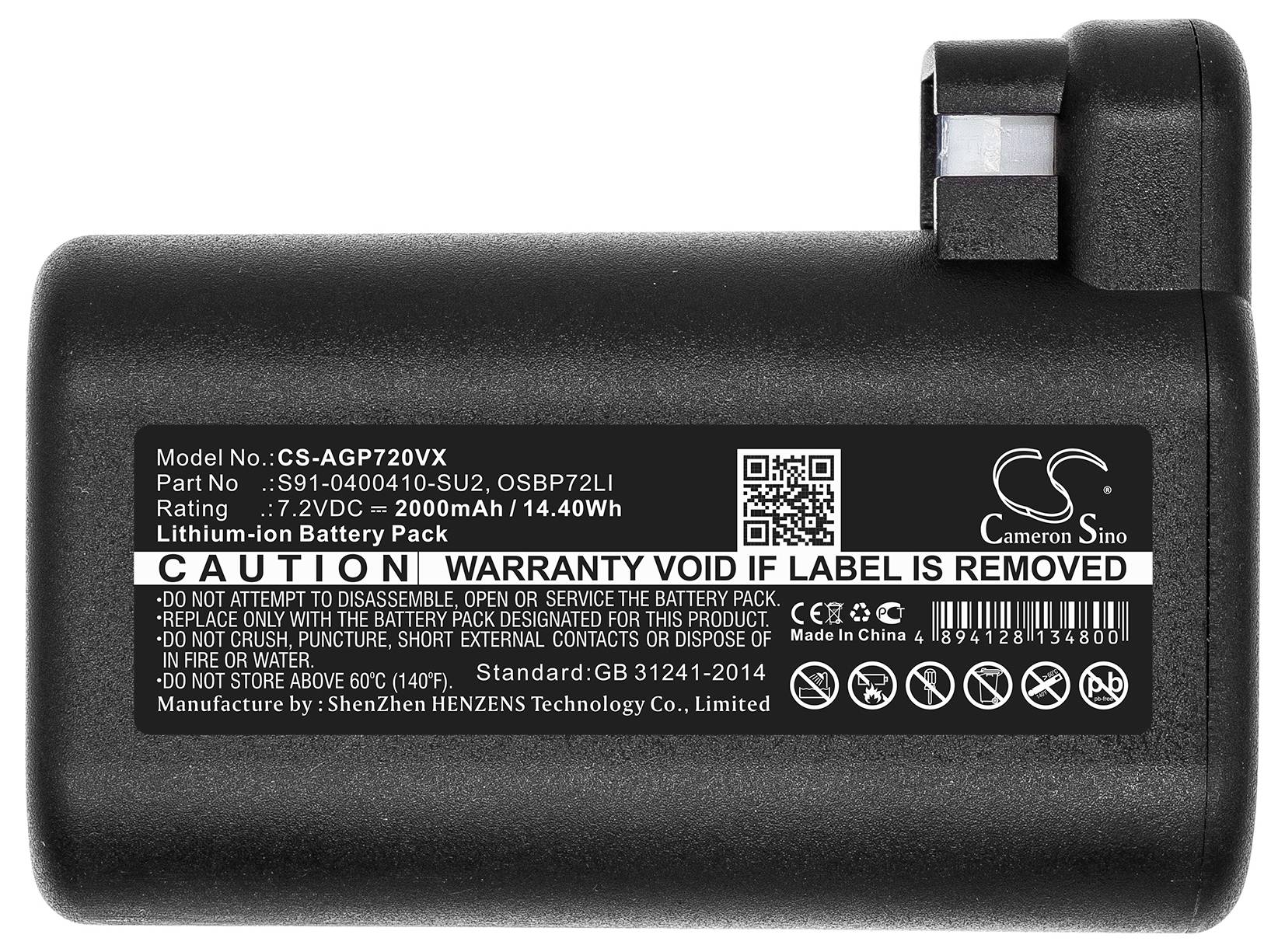 CS Cameron Sino Werkzeug-Akku 7.2V 2000 mAh
