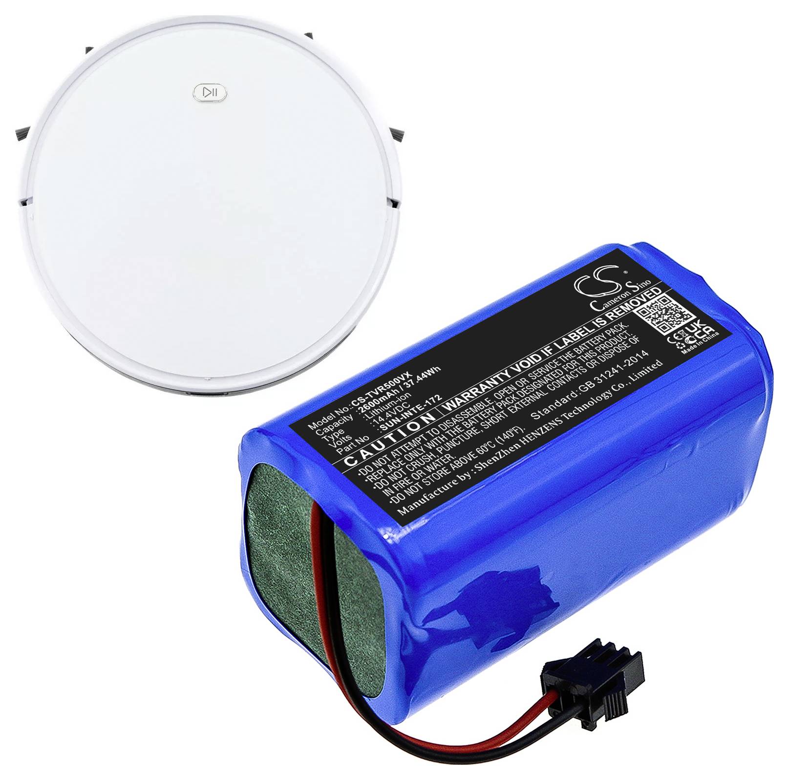 CS Cameron Sino Werkzeug-Akku 14.4V 2600 mAh