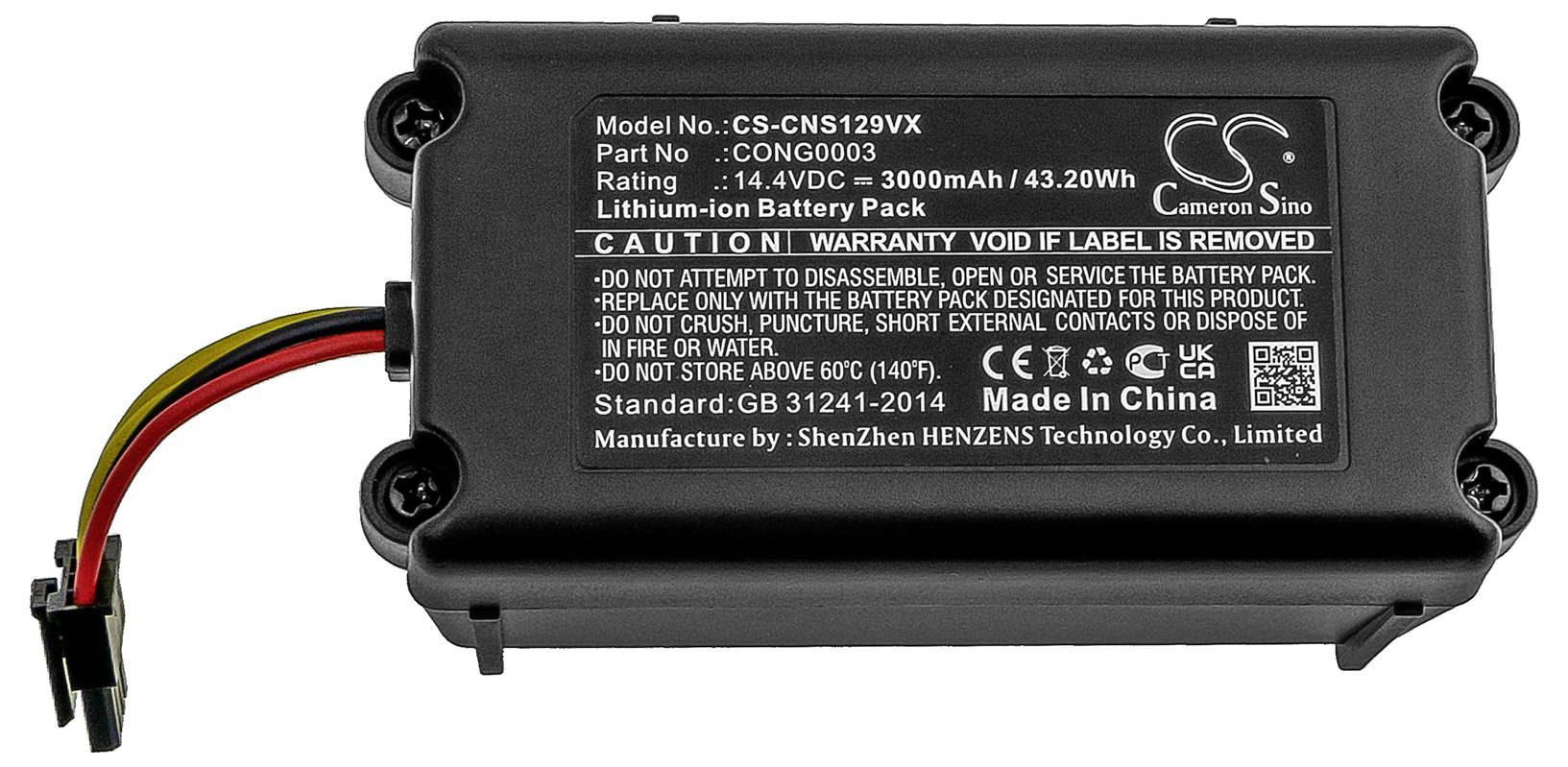 CS Cameron Sino Werkzeug-Akku 14.4V 3000 mAh
