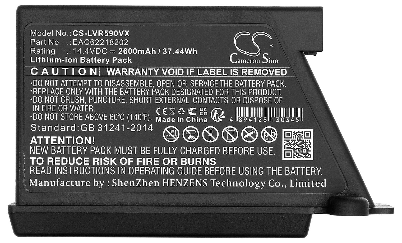 CS Cameron Sino Werkzeug-Akku 14.4V 2600 mAh