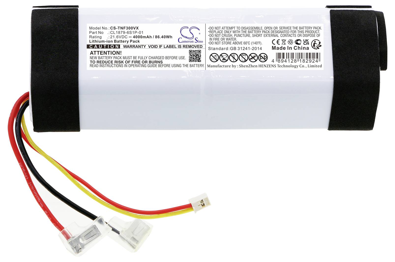 CS Cameron Sino Werkzeug-Akku 21.6V 4000 mAh