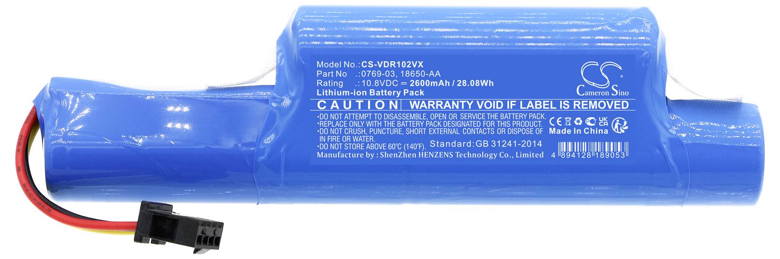 CS Cameron Sino Werkzeug-Akku 10.8V 2600 mAh