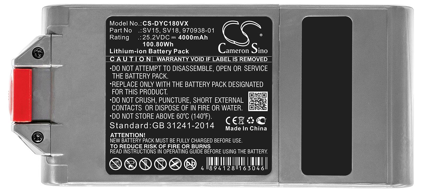 CS Cameron Sino Werkzeug-Akku 25.2V 4000 mAh