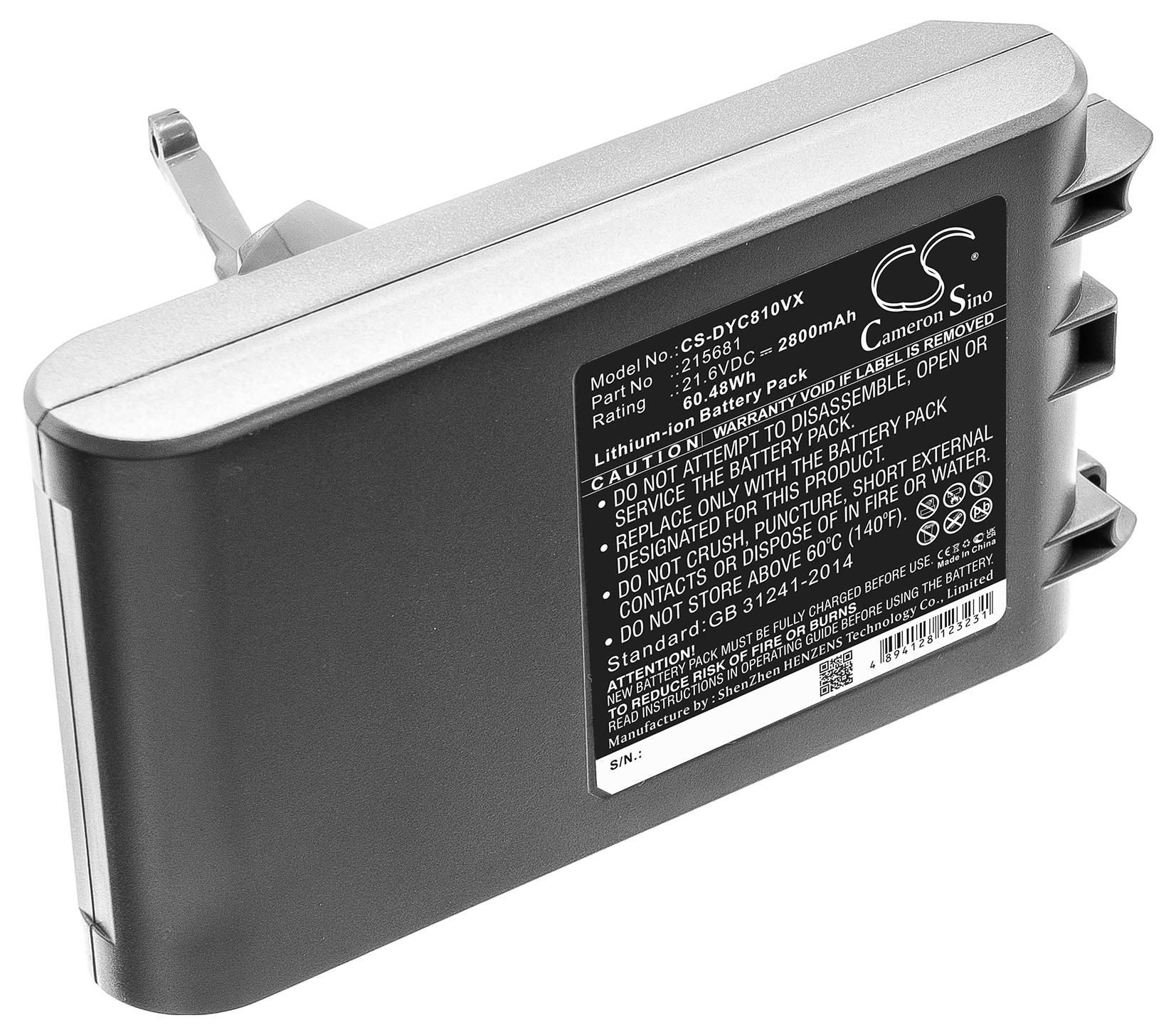 CS Cameron Sino Werkzeug-Akku 21.6V 2800 mAh
