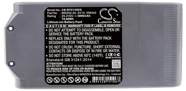 CS Cameron Sino Werkzeug-Akku 25.2V 3000 mAh