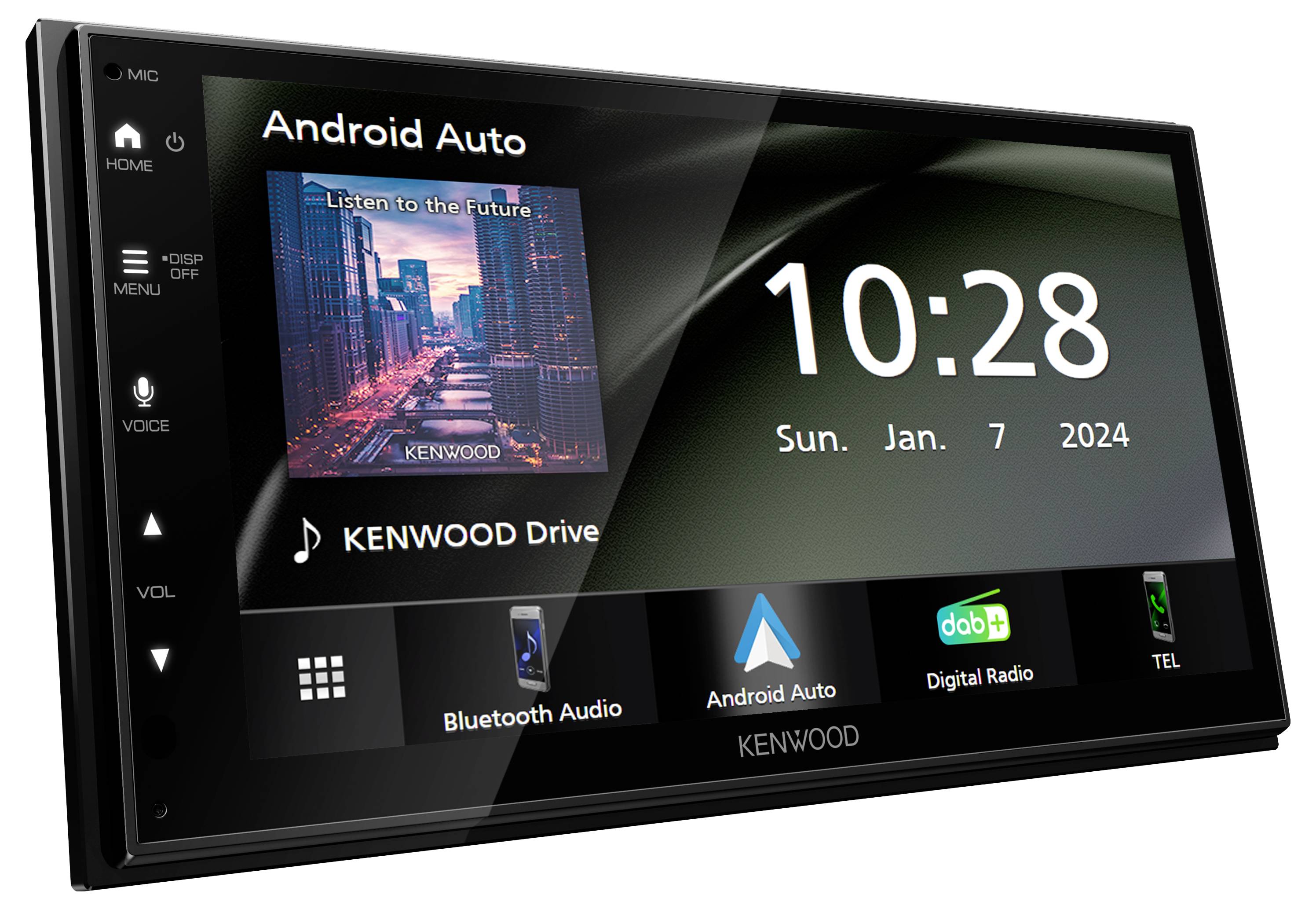 Kenwood Doppel-DIN Moniceiver Android Auto™, Apple CarPlay, DAB+ Tuner, Anschluss für Rückfahrkamera