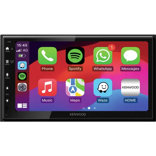 Kenwood Doppel-DIN Moniceiver Android Auto™, Apple CarPlay, Anschluss für Rückfahrkamera, DAB+ Tu Kenwood Doppel-DIN Moniceiver Android Auto™, Apple CarPlay, Anschluss für Rückfahrkamera, DAB+ Tu