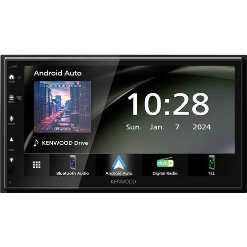 Kenwood Doppel-DIN Moniceiver Android Auto™, Apple CarPlay, Anschluss für Rückfahrkamera, DAB+ Tu Kenwood Doppel-DIN Moniceiver Android Auto™, Apple CarPlay, Anschluss für Rückfahrkamera, DAB+ Tu