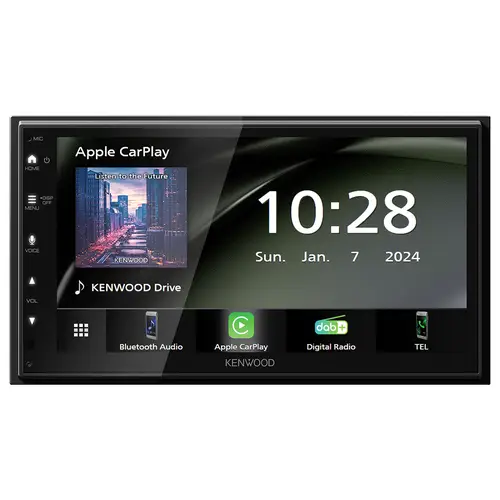 Kenwood Doppel-DIN Moniceiver Android Auto™, Apple CarPlay, Anschluss für Rückfahrkamera, DAB+ Tu Kenwood Doppel-DIN Moniceiver Android Auto™, Apple CarPlay, Anschluss für Rückfahrkamera, DAB+ Tu