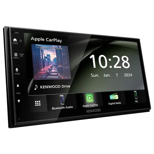 Kenwood Doppel-DIN Moniceiver Android Auto™, Apple CarPlay, Anschluss für Rückfahrkamera, DAB+ Tu Kenwood Doppel-DIN Moniceiver Android Auto™, Apple CarPlay, Anschluss für Rückfahrkamera, DAB+ Tu