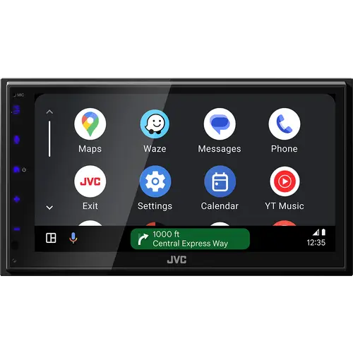 JVC Doppel-DIN Moniceiver Android Auto™, Apple CarPlay, Anschluss für Rückfahrkamera, DAB+ Tuner, inkl. Fernbedienung JVC Doppel-DIN Moniceiver Android Auto™, Apple CarPlay, Anschluss für Rückfahrkamera, DAB+ Tuner, inkl. Fernbedienung