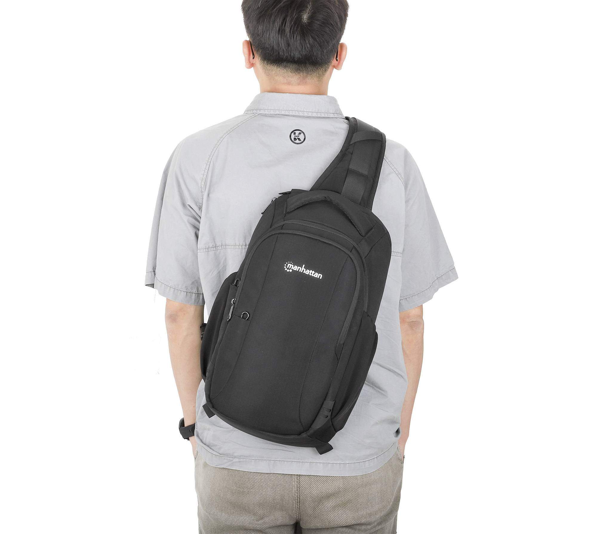 Manhattan Notebook Rucksack 440578 Passend für maximal: 33,8 cm (13,3") Schwarz