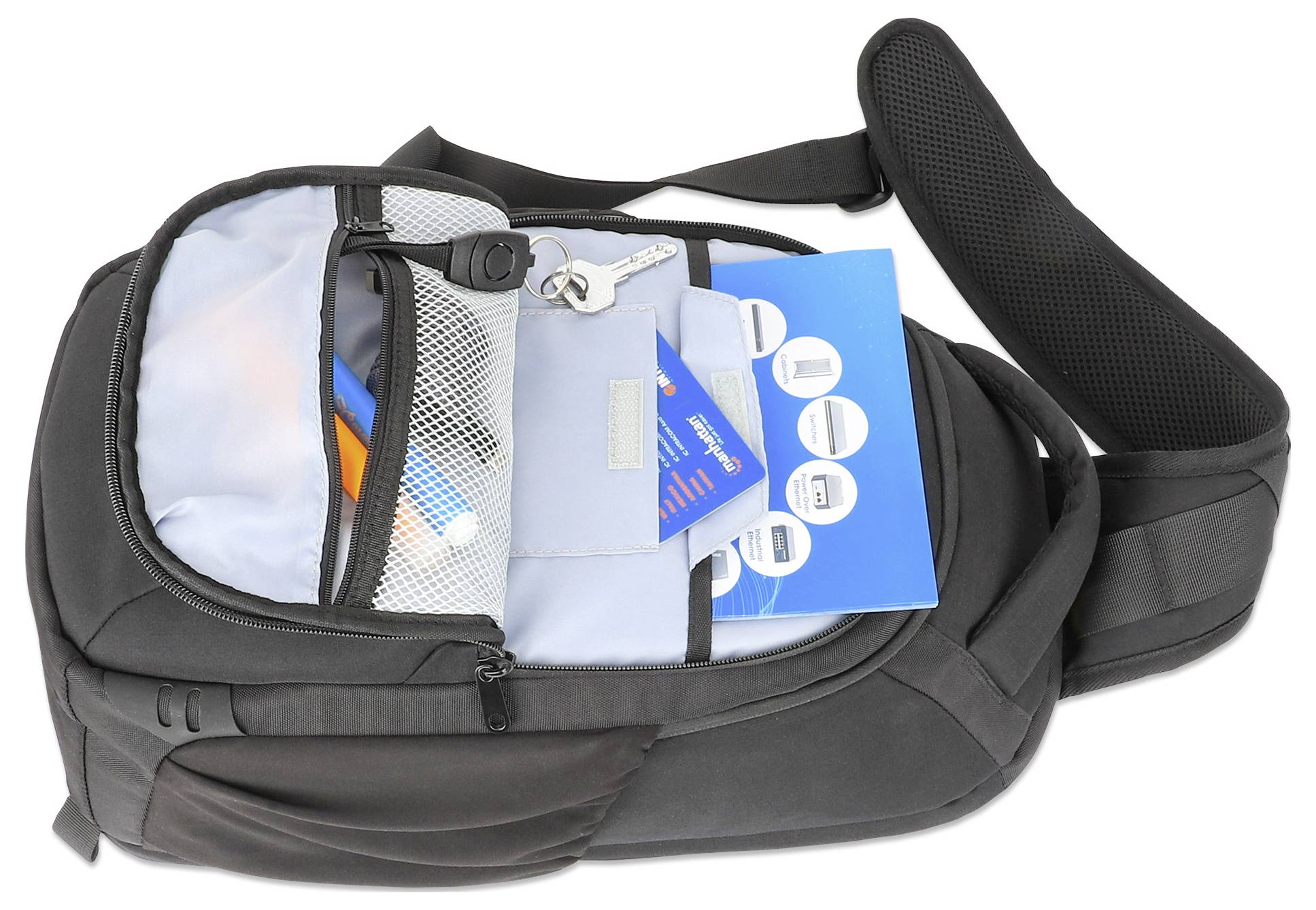 Manhattan Notebook Rucksack 440578 Passend für maximal: 33,8 cm (13,3") Schwarz