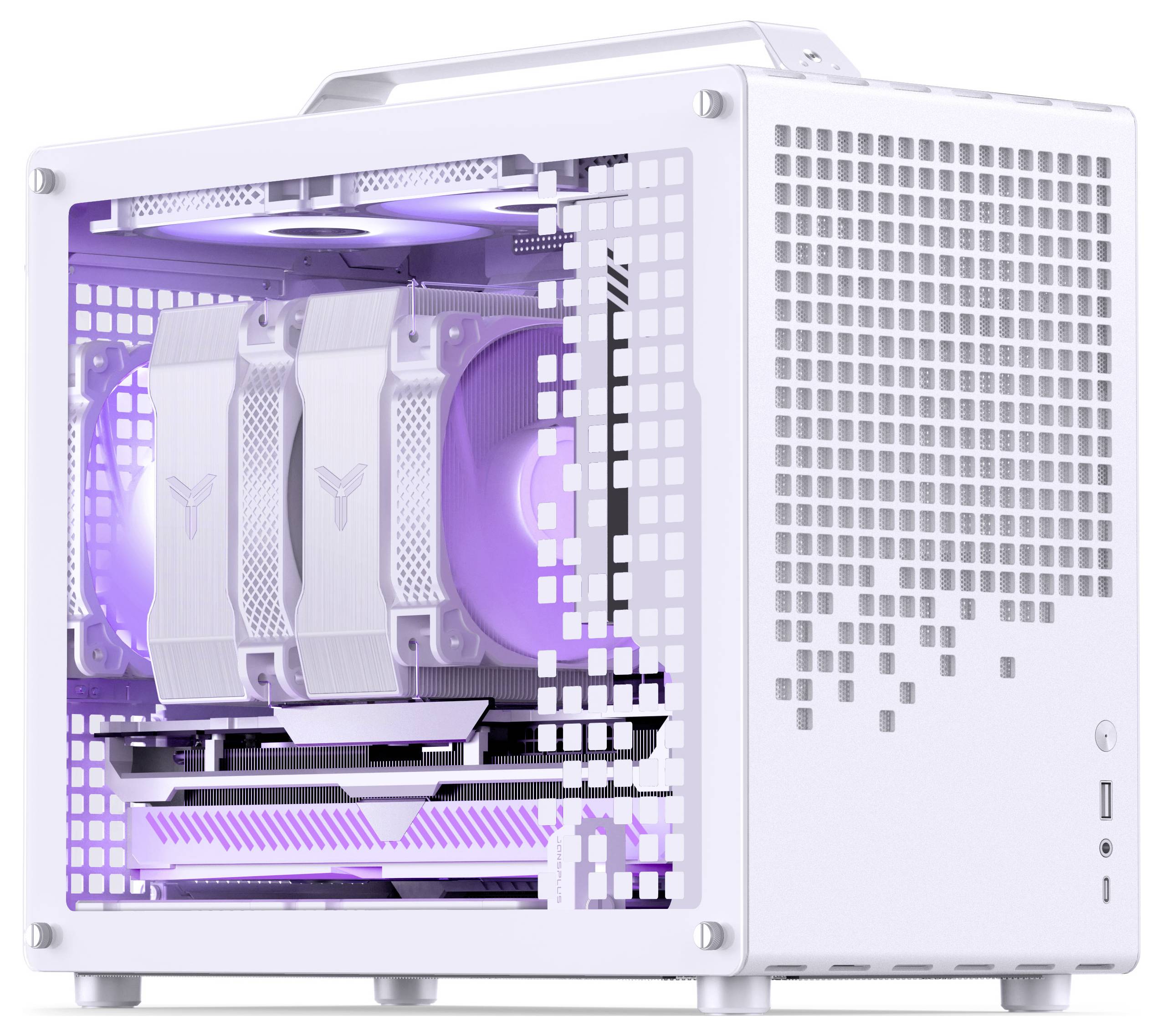 Jonsbo Z20 Micro-Tower Gehäuse, Gaming-Gehäuse, PC-Gehäuse Weiß