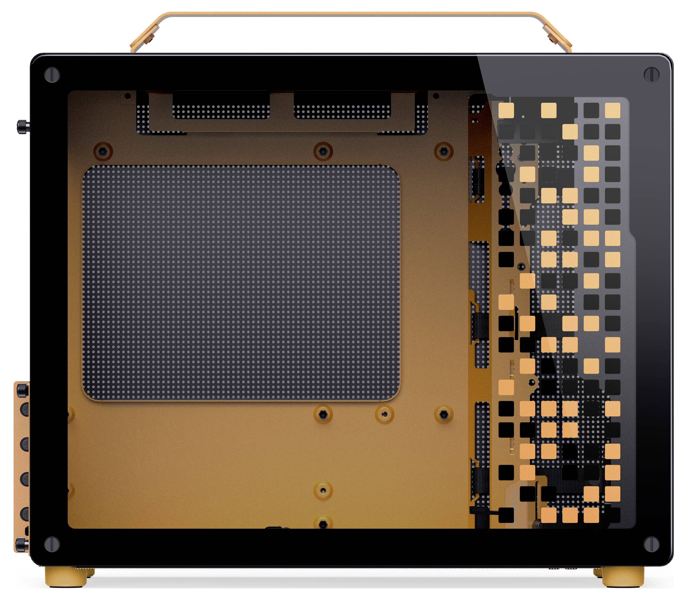 Jonsbo Z20 Micro-Tower Gaming-Gehäuse, Gehäuse, PC-Gehäuse Schwarz/Orange