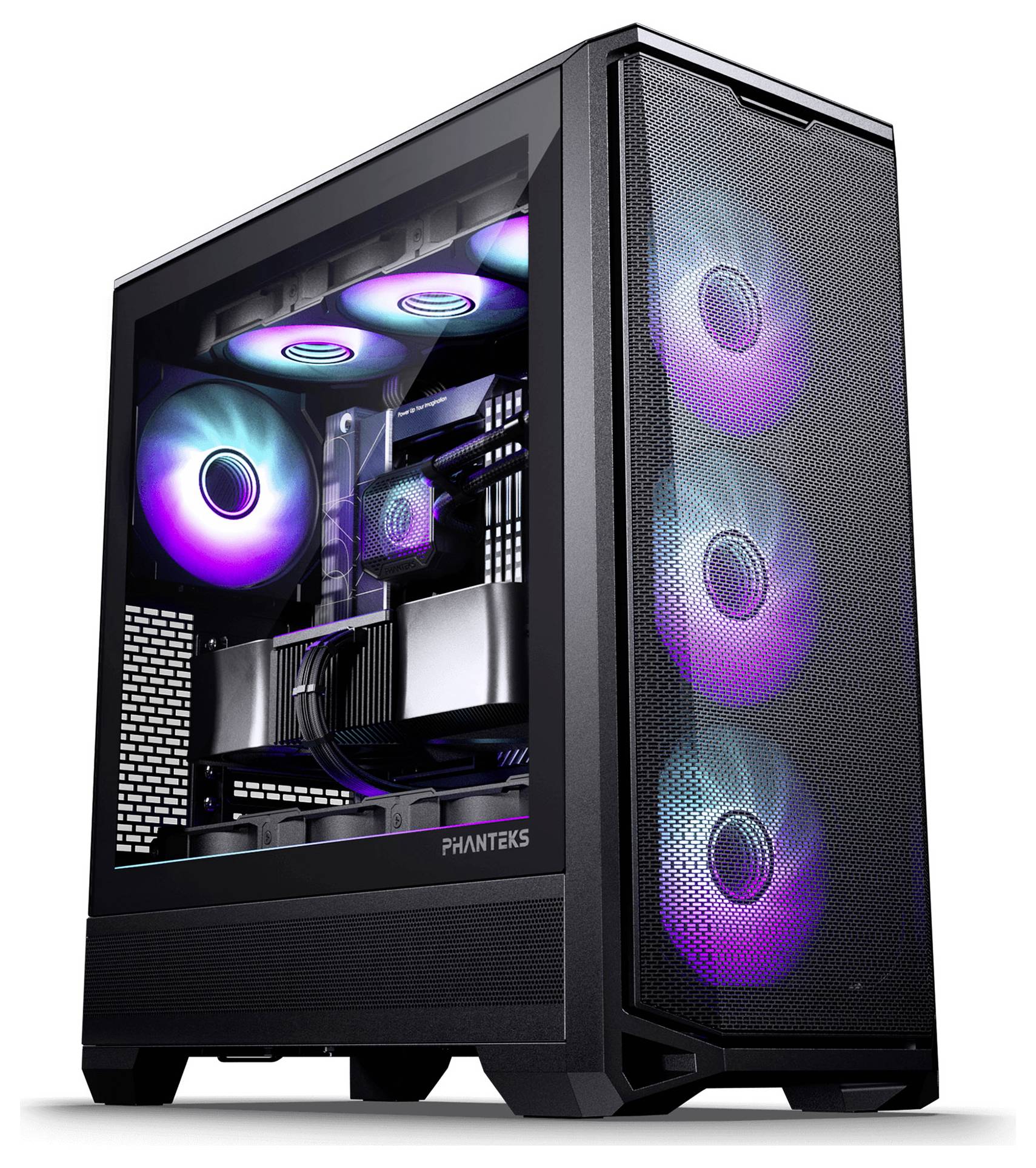 Phanteks PH-EC400GA_DBK01 Midi-Tower Gehäuse, Gaming-Gehäuse, PC-Gehäuse Schwarz