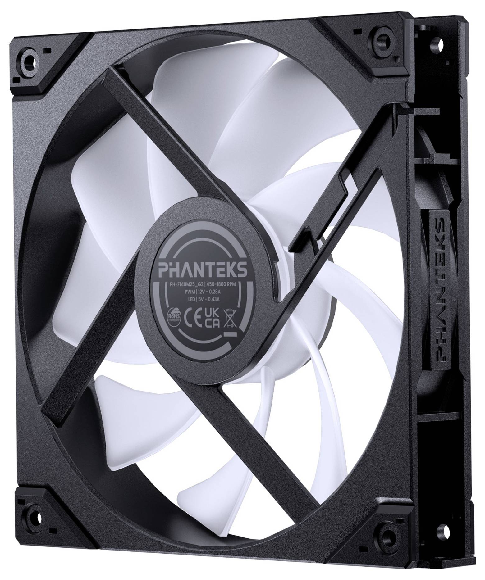 Phanteks PH-F140M25_G2_DBK01 PC-Gehäuse-Lüfter (B x H x T) 140 x 25 x 140mm