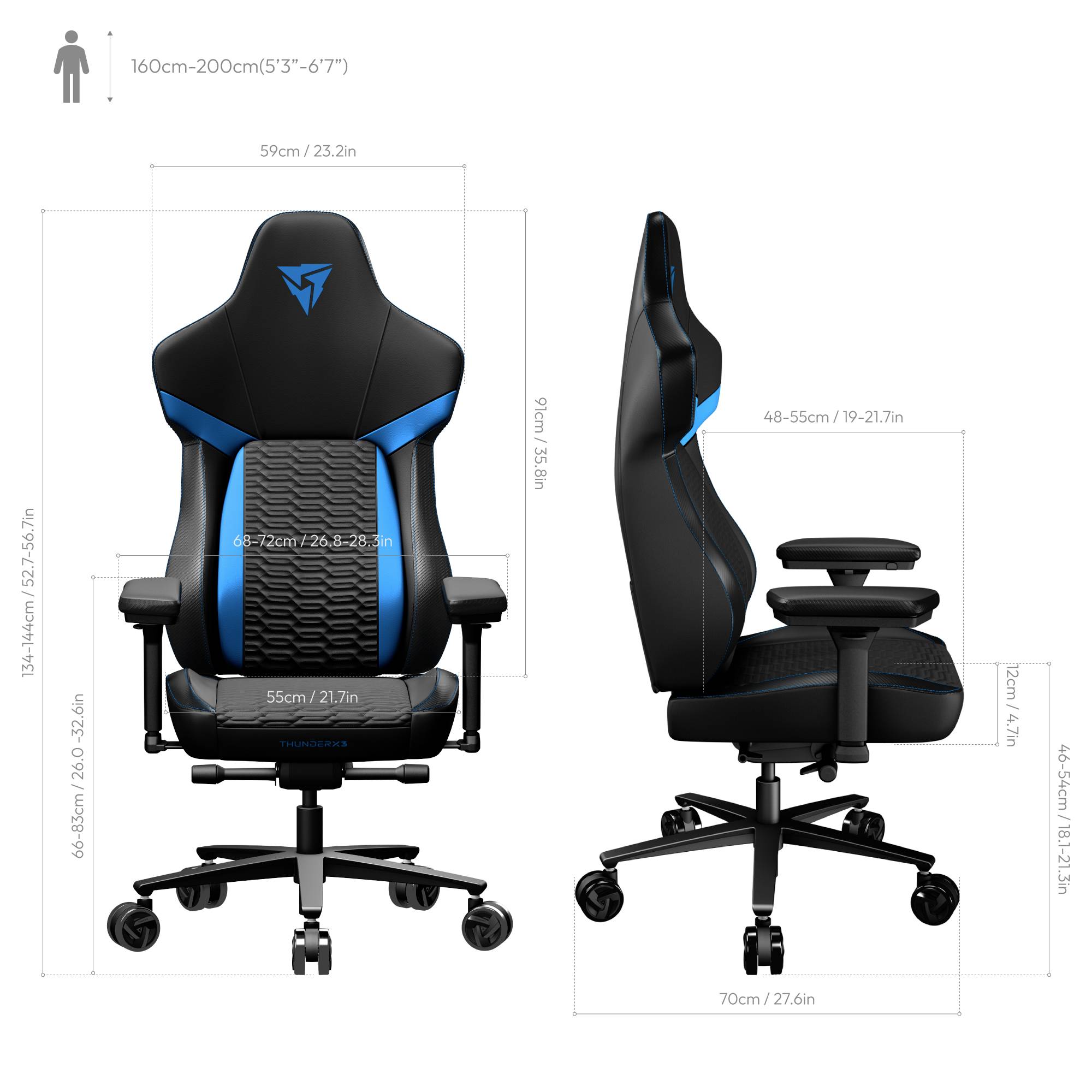 ThunderX3 TEGC-2055101.B1 Gaming-Stuhl