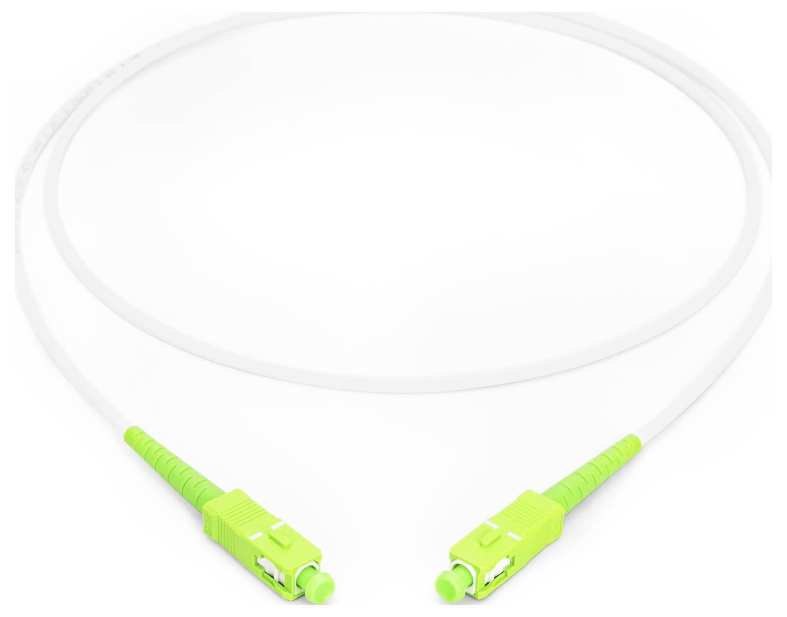 Digitus DK-2922A-20-SCA-SX Glasfaser LWL, Glasfaser Anschlusskabel 20000cm Weiß, Grün, Limettengrün, lime green [1x SC