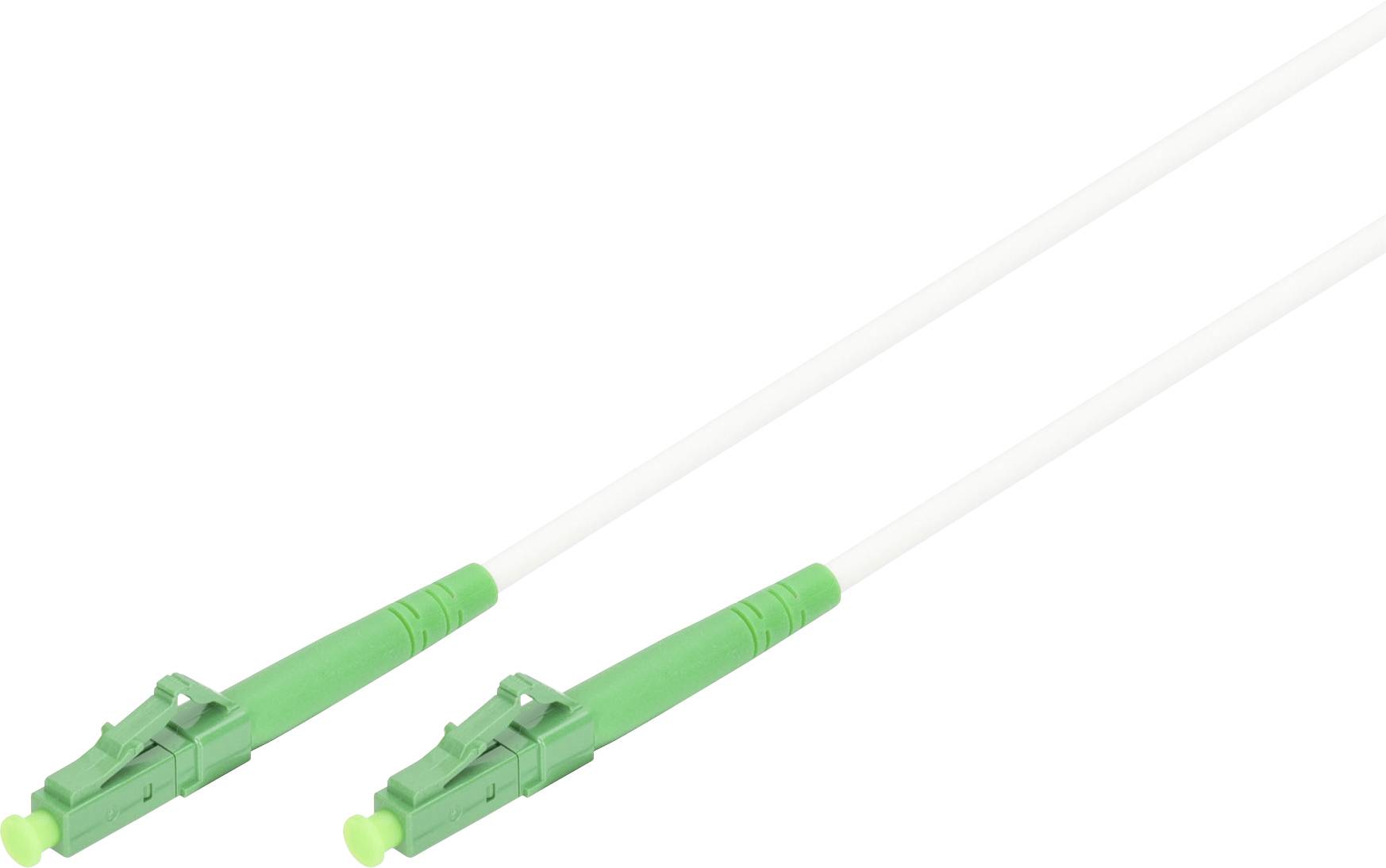 Digitus DK-2933A-10-LCA-SX Glasfaser LWL, Glasfaser Anschlusskabel 100cm Weiß, Grün, Minz-Grün, Dunkel-Grün (seidenmatt) [1x LC