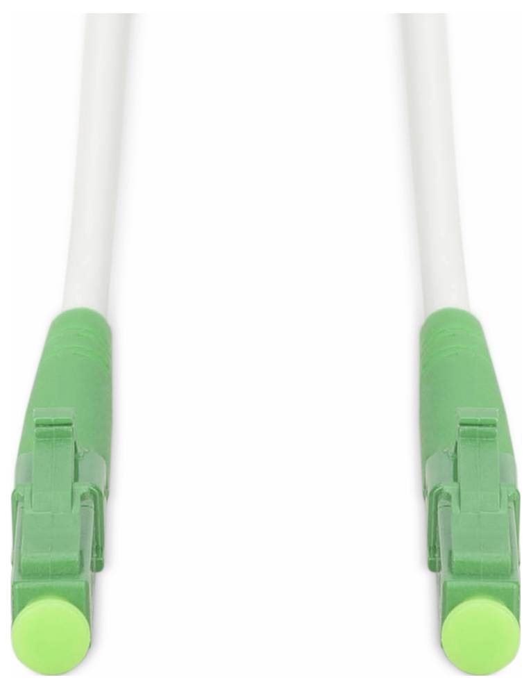 Digitus DK-2933A-10-LCA-SX Glasfaser LWL, Glasfaser Anschlusskabel 10 m Weiß, Grün, Minz-Grün, Dunkel-Grün (seidenmatt) [1x LC APC-Stecker - 1x LC