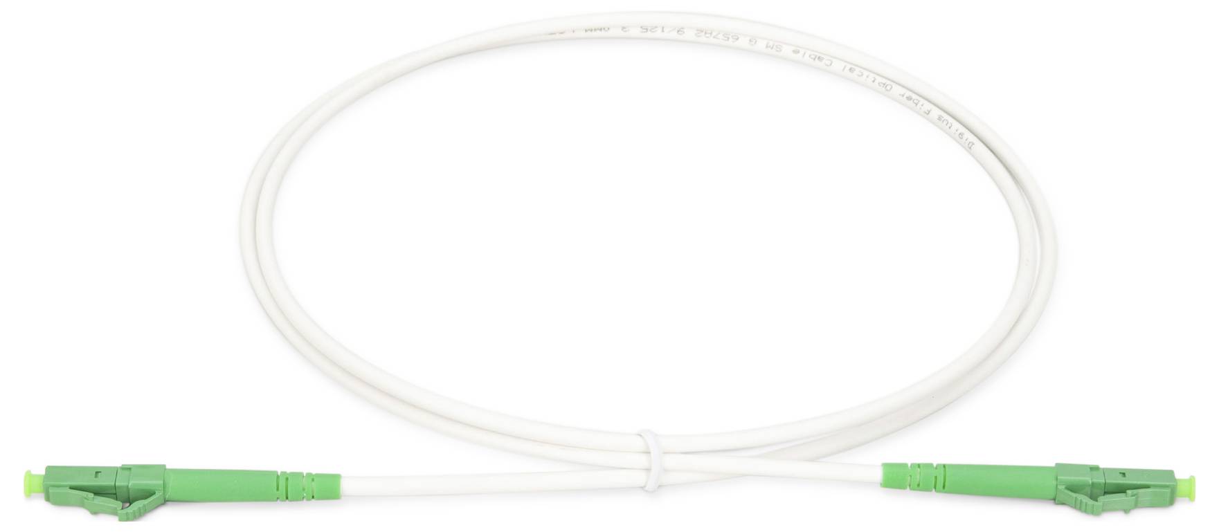 Digitus DK-2933A-10-LCA-SX Glasfaser LWL, Glasfaser Anschlusskabel 10 m Weiß, Grün, Minz-Grün, Dunkel-Grün (seidenmatt) [1x LC APC-Stecker - 1x LC