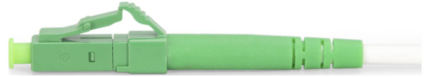 Digitus DK-2933A-10-LCA-SX Glasfaser LWL, Glasfaser Anschlusskabel 10 m Weiß, Grün, Minz-Grün, Dunkel-Grün (seidenmatt) [1x LC APC-Stecker - 1x LC