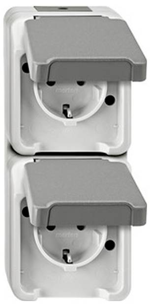 Merten Komplett Doppelsteckdose MEG2329-8029 1St.