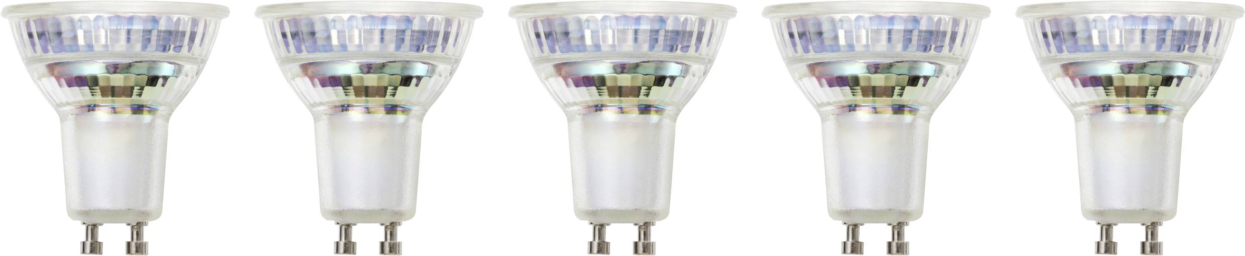 Sygonix SY-6829294 Glühlampe EEK A (A - G) GU10 Globe (mini) 2W = 50W Warmweiß (Ø x H) 50mm x 54mm 5St.