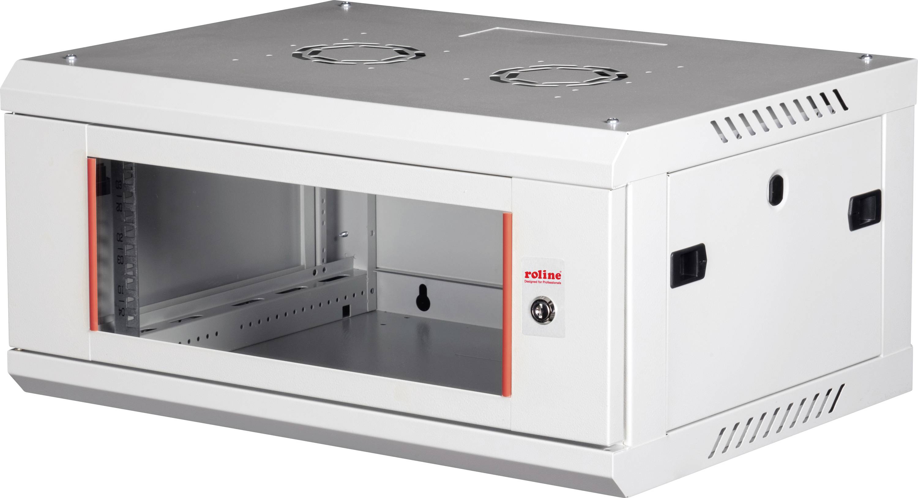 Roline 26.21.0122 19 Zoll Wandgehäuse (B x H x T) 600 x 290 x 450mm 4 HE Grau (RAL 7035)