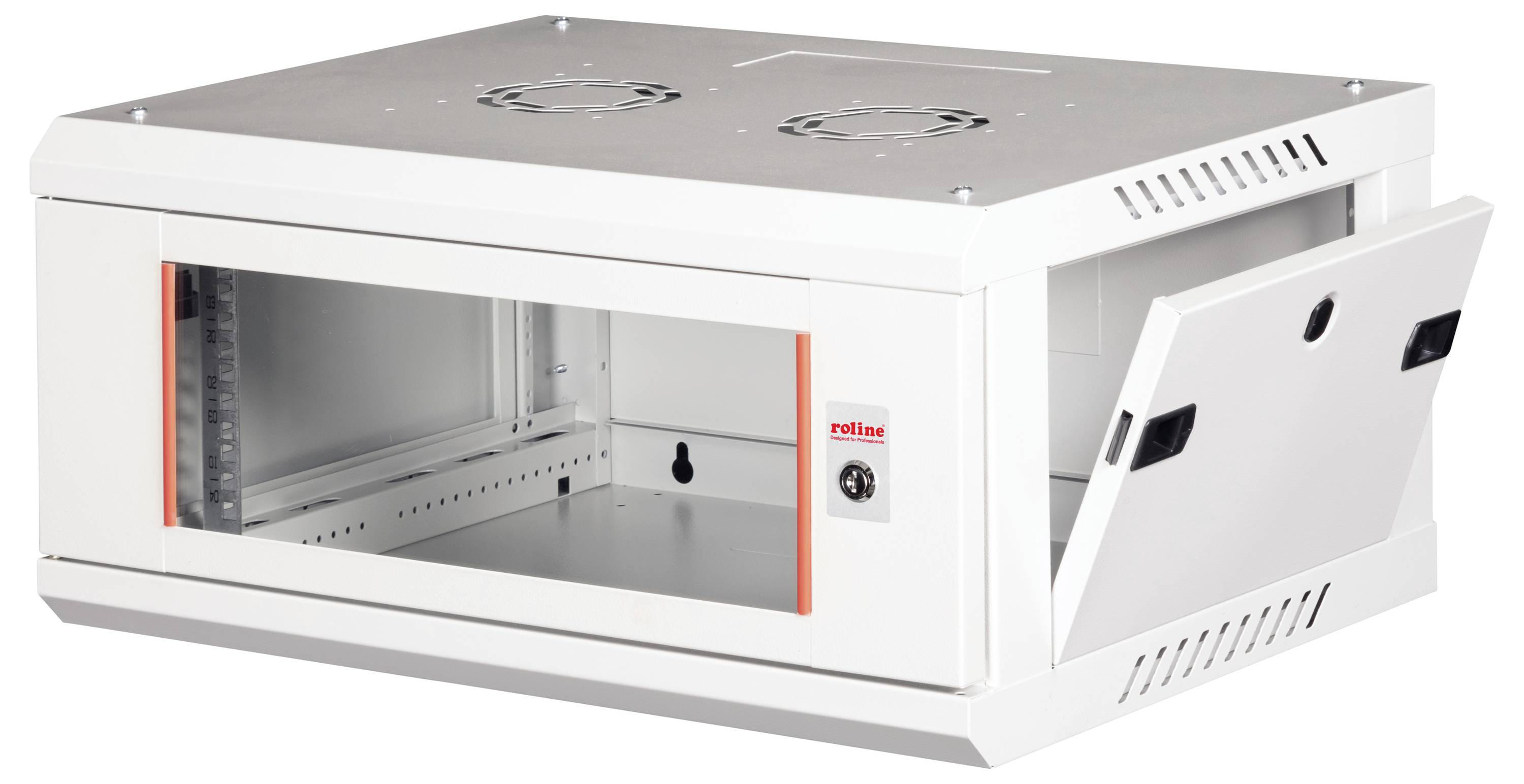 Roline 26.21.0122 19 Zoll Wandgehäuse (B x H x T) 600 x 290 x 450mm 4 HE Grau (RAL 7035)