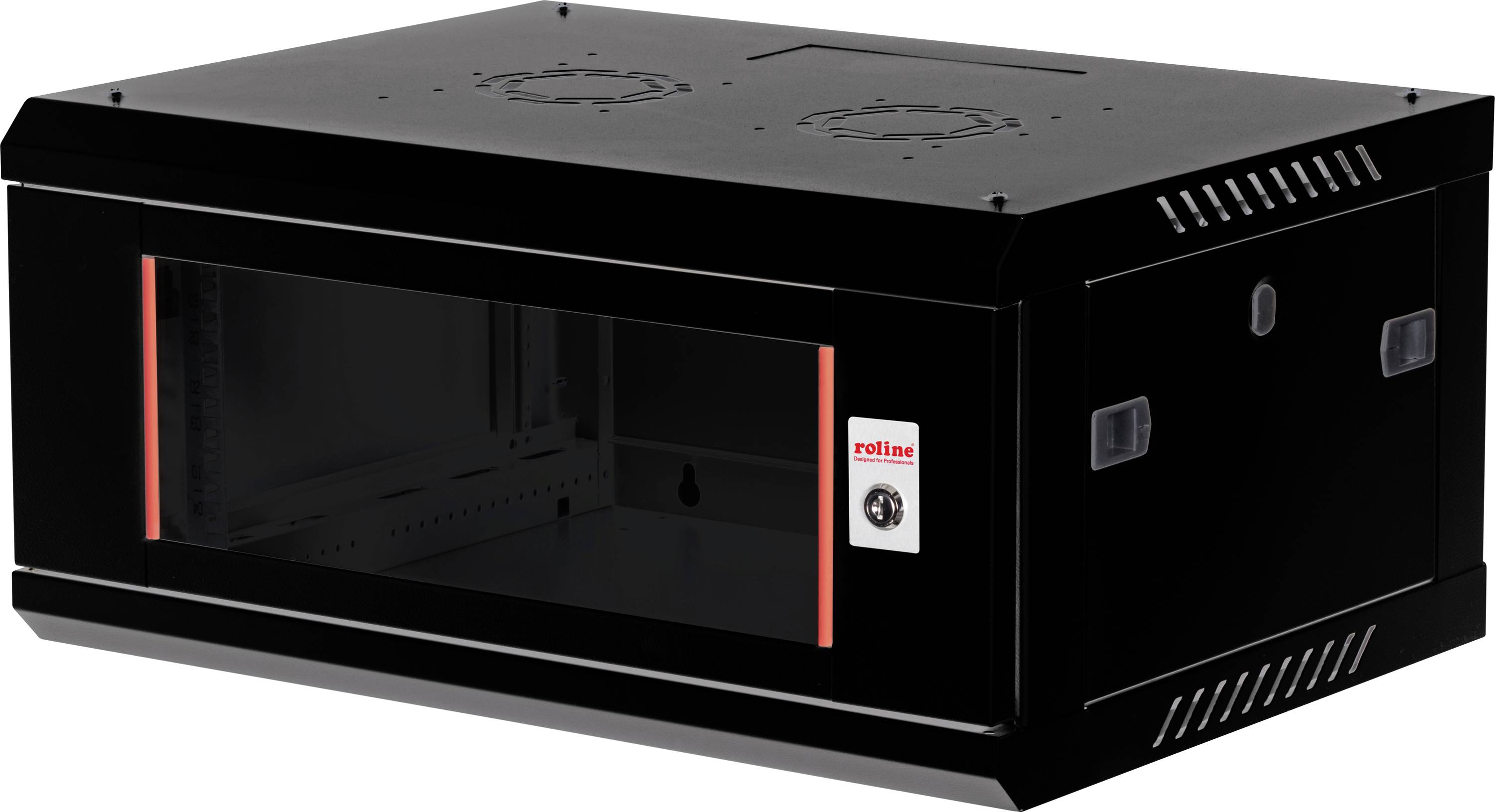 Roline 26.21.0282 19 Zoll Wandgehäuse (B x H x T) 600 x 290 x 450mm 4 HE Schwarz (RAL 9005)