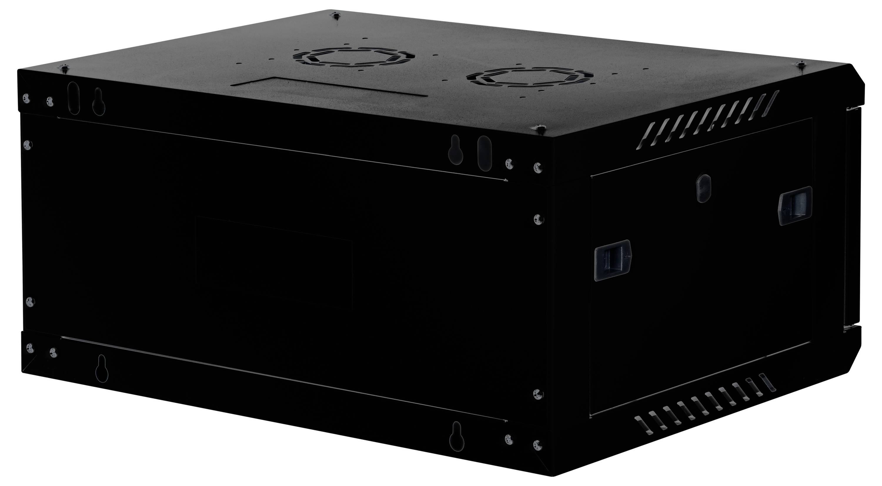 Roline 26.21.0282 19 Zoll Wandgehäuse (B x H x T) 600 x 290 x 450mm 4 HE Schwarz (RAL 9005)