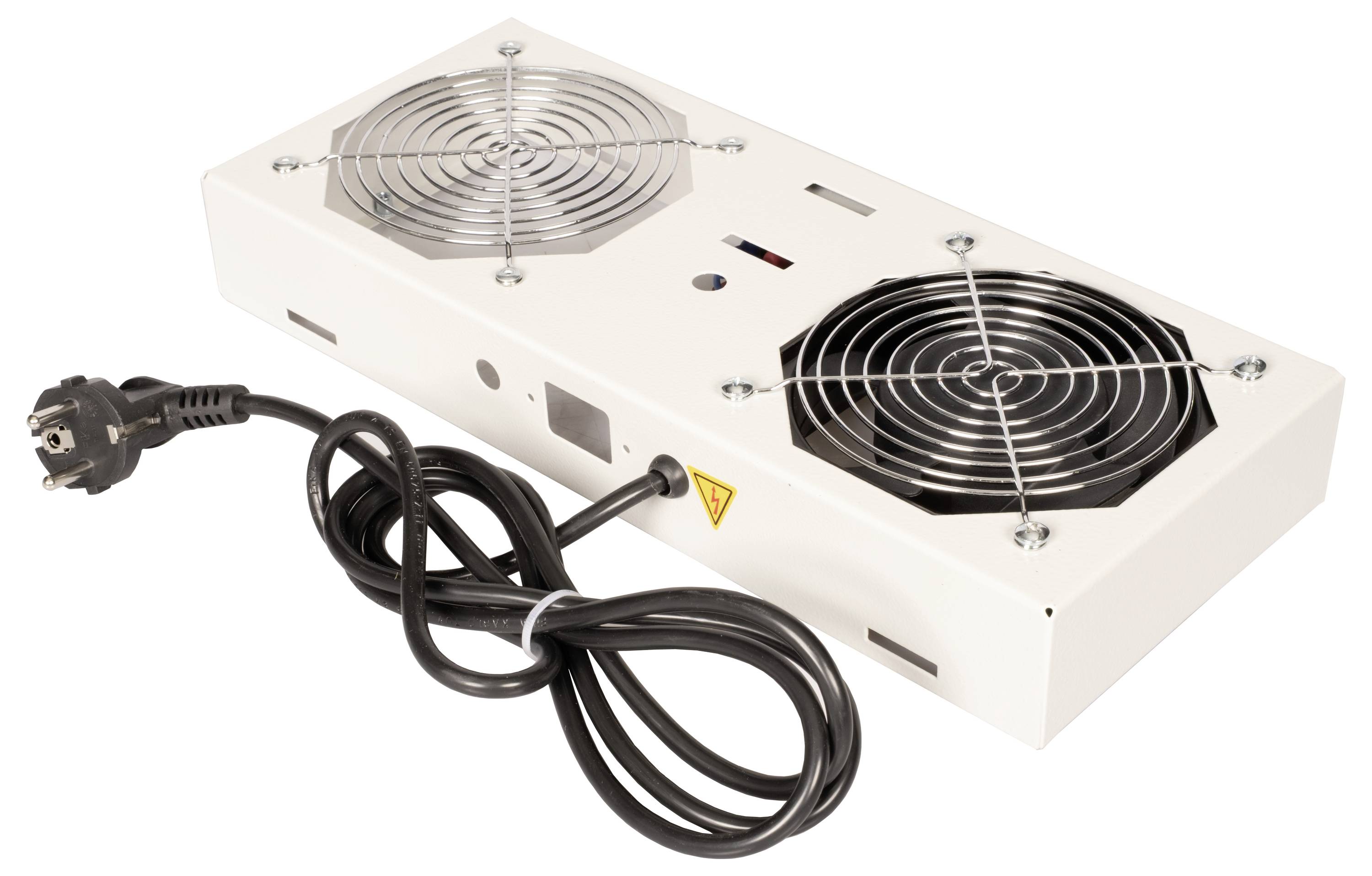 Roline 26.21.0296 19 Zoll 1 x Netzwerkschrank-Einbaulüfter 1 HE mit Schalter Grau (RAL 7035)