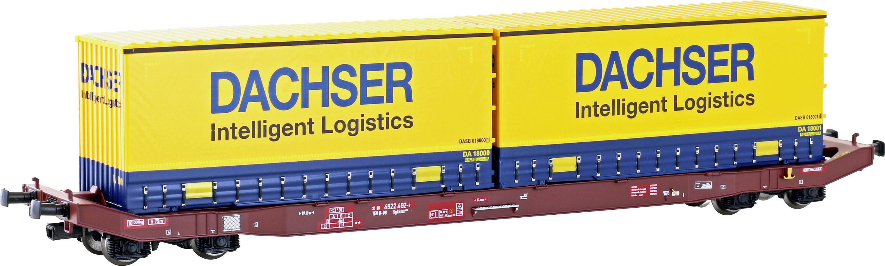 Mehano 28409 HO Containerwagen Sgkkms 698 Dachser der DB Cargo Dachser der DB Cargo