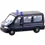 Minis by Lemke LC61311 N Bus Modell Fiat Ducato II Bus, dunkelblau mit Blaulicht Minis by Lemke LC61311 N Bus Modell Fiat Ducato II Bus, dunkelblau mit Blaulicht